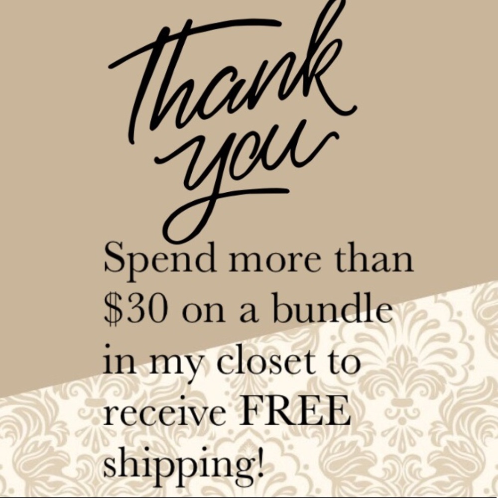 Free shipping $30 +